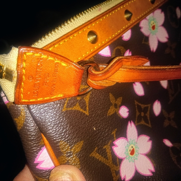 Louis Vuitton x Takashi Murakami Monogram Cherry Blossom Pochette Accessoires - Picture 7 of 13